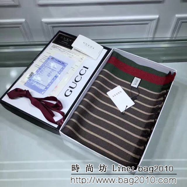 GUCCI古馳 2018海外專櫃最新款 經典百搭羊毛款圍巾 情侶款 LLWJ6845